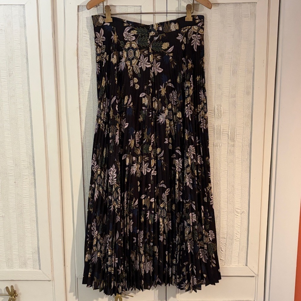 A.L.C. Williams Midi Floral Pleated Skirt size 10 - Picture 6 of 8